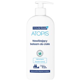 Novaclear Atopis, nawilżający balsam do ciała od 1 dnia życia, skóra sucha, wrażliwa i atopowa, 500 ml - zdjęcie produktu