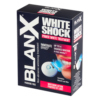 BlanX White Shock, wybielający system do zębów, pasta, 50 ml + Blanx Led Bite - zdjęcie produktu