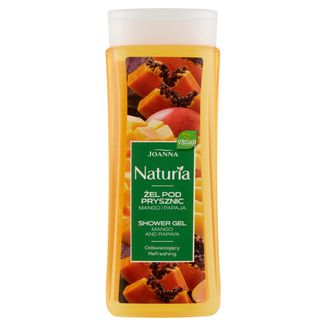 Joanna Naturia, żel pod prysznic, mango i papaja, 300 ml - zdjęcie produktu
