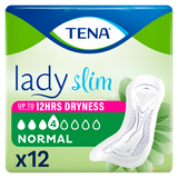 Tena Lady, podpaski specjalistyczne, Slim Normal, 12 sztuk - miniaturka zdjęcia produktu