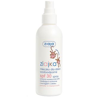 Ziajka, mleczko dla dzieci, wodoodporne, spray, SPF 30, 170 ml - zdjęcie produktu