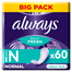 Always Dailies Fresh Protect, wkładki higieniczne, Normal, 60 sztuk USZKODZONE OPAKOWANIE - miniaturka  zdjęcia produktu