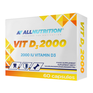 Allnutrition Vit D3 2000, witamina D 2000 IU, 60 kapsułek - zdjęcie produktu