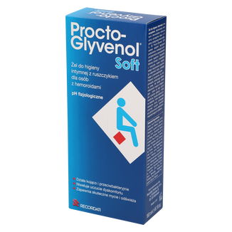 Procto-Glyvenol Soft, żel do higieny intymnej  z ruszczykiem dla osób z hemoroidami, 180 ml - zdjęcie produktu