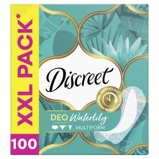 Discreet DEO Multiform, oddychające wkładki higieniczne, Waterlily, 100 sztuk - zdjęcie produktu