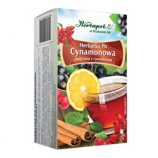 Herbapol Cynamonowa, herbatka fix owocowa z cynamonem, 3 g x 20 saszetek - zdjęcie produktu
