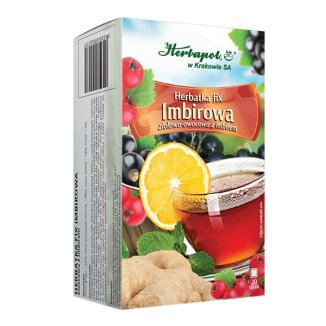 Herbapol Herbatka fix imbirowa, ziołowo-owocowa, 3 g x 20 saszetek - zdjęcie produktu
