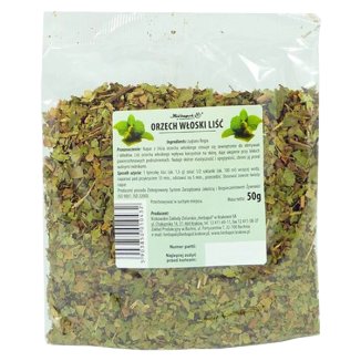 Herbapol, liść orzecha włoskiego, zioła do obmywań i okładów, 50 g - zdjęcie produktu