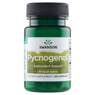 Swanson Pycnogenol 50 mg, ekstrakt z kory francuskiej sosny nadmorskiej, 50 kapsułek USZKODZONE OPAKOWANIE - zdjęcie produktu