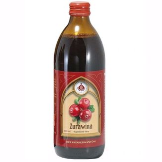 Produkty Bonifraterskie Żurawina, sok z owoców z dodatkiem witaminy C, 500 ml - zdjęcie produktu