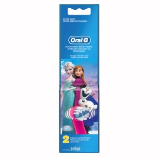 Oral-B, końcówki wymienne do szczoteczki elektrycznej Stages Frozen EB 10-2K, 2 końcówki - zdjęcie produktu