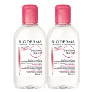Bioderma Sensibio H2O AR, płyn micelarny, skóra z problemami naczynkowymi, 2 x 250 ml - zdjęcie produktu