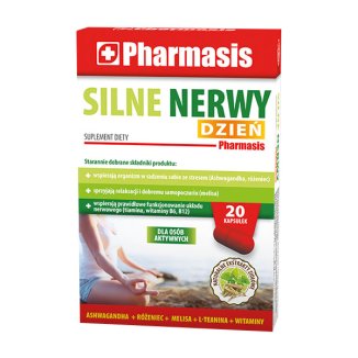 Pharmasis Silne Nerwy Dzień, 20 kapsułek - zdjęcie produktu