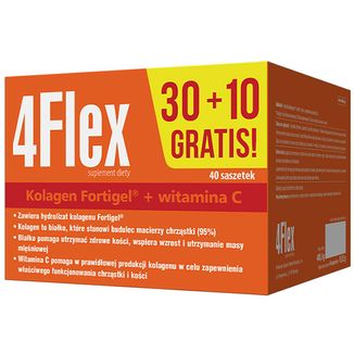 4Flex, 30 saszetek + 10 saszetek gratis - zdjęcie produktu