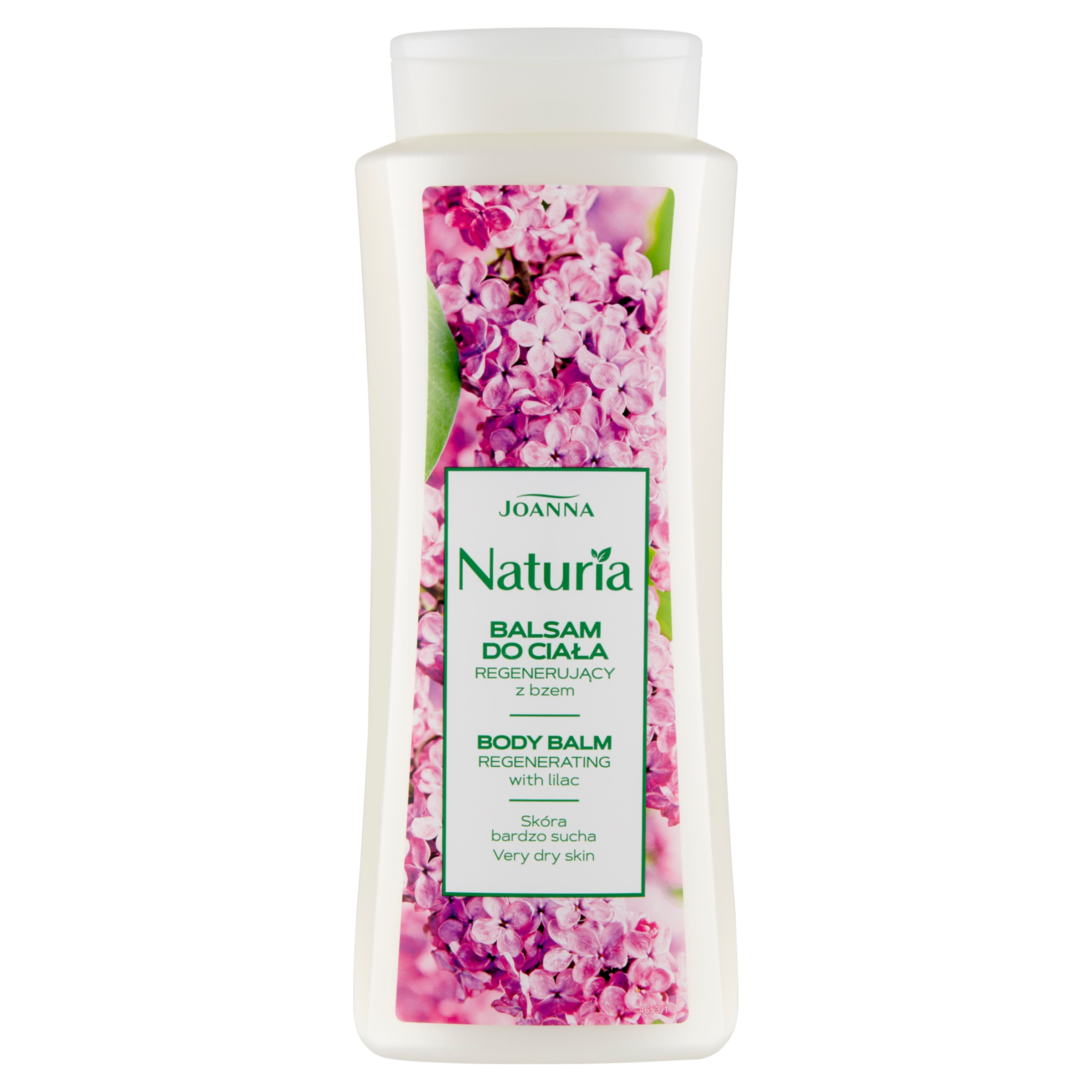 Nieznana Joanna Naturia Body, regenerujący balsam do ciała z bzem, skóra bardzo sucha, 500 g