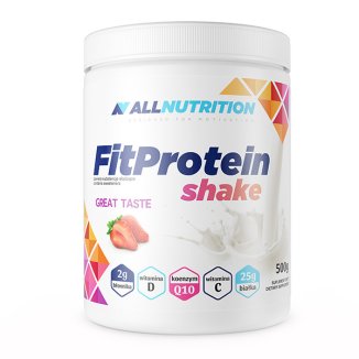 Allnutrition FitProtein Shake, smak truskawkowy, 500 g - zdjęcie produktu