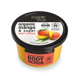 Organic Shop, peeling cukrowy do ciała, Kenijskie Mango, 250 ml - zdjęcie produktu
