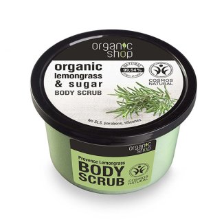 Organic Shop, scurb do ciała, Prowansalska Trawa Cytrynowa, 250 ml - zdjęcie produktu