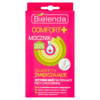 Bielenda Comfort+, skarpety zmiękczające na pękające pięty z mocznikiem, 2 sztuki - zdjęcie produktu