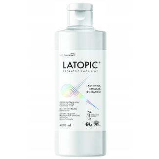 Latopic Probiotic Emollient, aktywna emulsja do kąpieli, od 1 dnia życia, 400 ml - zdjęcie produktu