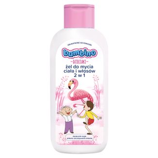 Bambino Dzieciaki, żel do mycia ciała i włosów 2w1, Bolek i Lolek i flaming, od 1 roku, 400 ml - zdjęcie produktu