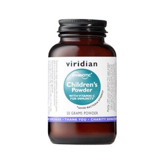 Viridian Synbiotic Children's Powder, synbiotyk dla dzieci z witaminą C, 50 g - zdjęcie produktu