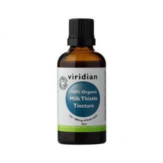 Viridian 100% Organic Milk Thistle Tincture, ostropest, krople ekologiczne, 50 ml - zdjęcie produktu