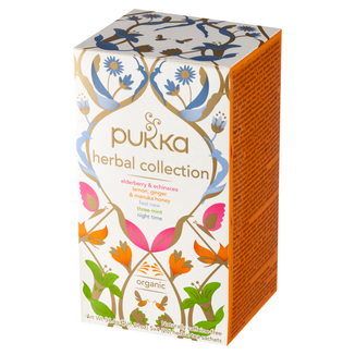 Pukka Herbal Collection Organic, kompozycja 5 herbat ziołowych, 20 saszetek - zdjęcie produktu