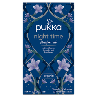 Pukka Night Time Organic, herbatka ziołowa z owsem lawendą i lipą, 1 g x 20 saszetek - zdjęcie produktu