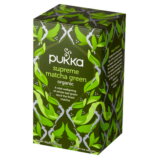 Pukka Supreme Matcha Green Organic, herbata zielona z Matcha, 1,5 g x 20 saszetek - zdjęcie produktu