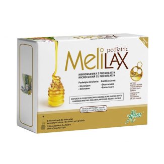 Melilax Pediatric, mikrowlewka doodbytnicza z promelaxin dla dzieci i niemowląt, 5 g x 6 mikrowlewek - zdjęcie produktu