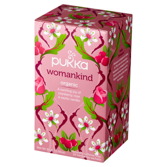 Pukka Womankind Organic, herbatka owocowo-ziołowa, żurawina i róża, aromatyzowana, 1,5 g x 20 saszetek - zdjęcie produktu
