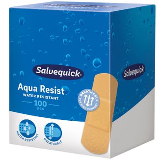 Salvequick Aqua Resist, plastry wodoodporne, 25 mm x 72 mm, 100 sztuk - zdjęcie produktu