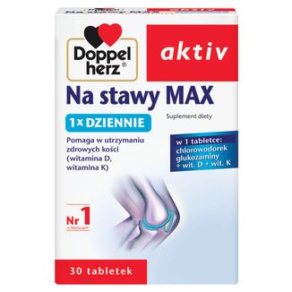 Doppelherz Aktiv Na stawy Max, 30 tabletek - zdjęcie produktu