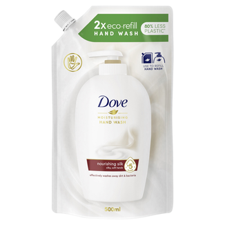 Dove, mydło w płynie, Nourishing Silk, zapas, 500 ml - zdjęcie produktu