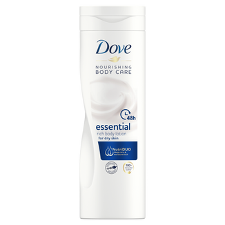 Dove, Essential Nourishment, pielęgnująco-odżywcze mleczko do skóry suchej, 400 ml - zdjęcie produktu