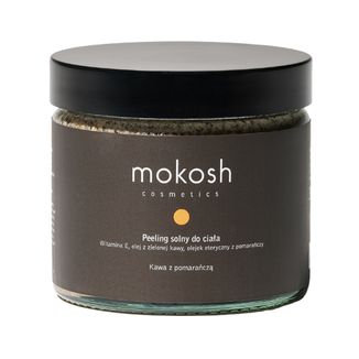 Mokosh, peeling solny do ciała, kawa z pomarańczą, 300 g - zdjęcie produktu