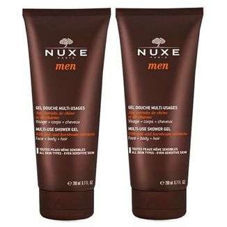 Zestaw Nuxe Men, wielofunkcyjny żel pod prysznic, 2 x 200 ml USZKODZONE OPAKOWANIE - zdjęcie produktu