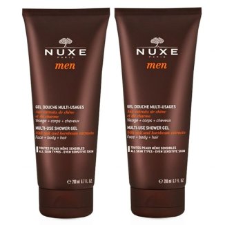 Zestaw Nuxe Men, wielofunkcyjny żel pod prysznic, 2 x 200 ml - zdjęcie produktu