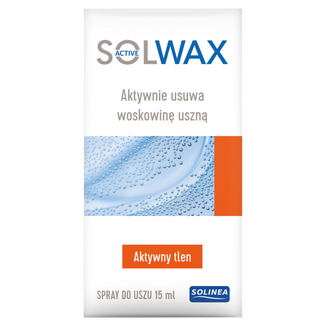 Solwax Active, spray do uszu, 15 ml Solwax Active, spray do uszu, 15 ml - zdjęcie produktu
