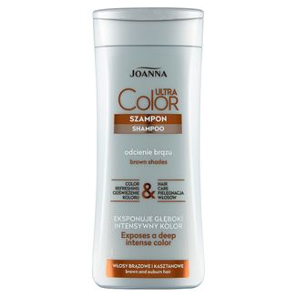 Joanna Ultra Color System, szampon do włosów brązowych i kasztanowych, 200 ml - zdjęcie produktu