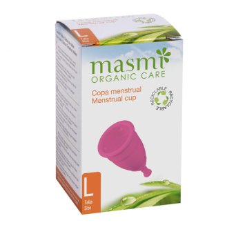 Masmi Organic Care, kubeczek menstruacyjny, rozmiar L, 1 sztuka - zdjęcie produktu
