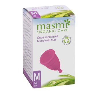 Masmi Organic Care, kubeczek menstruacyjny, rozmiar M, 1 sztuka - zdjęcie produktu