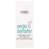 Ziaja Yego Sensitiv, krem nawilżający, SPF 10, 50 ml - miniaturka zdjęcia produktu
