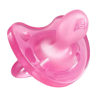 Chicco Physio Soft, smoczek uspokajający, silikonowy, różowy, 6-16 miesięcy, 1 sztuka - zdjęcie produktu