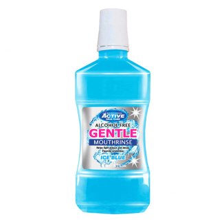 Beauty Formulas, Active Oral Care, płyn do płukania jamy ustnej, bezalkoholowy z fluorem, Ice Blue, 500 ml - zdjęcie produktu
