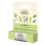 Green Pharmacy, balsam do ust, aloes i limonka, intensywnie nawilżający, SPF 10, 3,6 g - miniaturka zdjęcia produktu