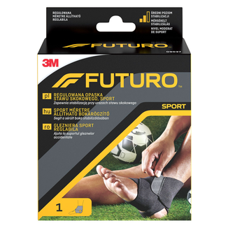 Futuro Sport, regulowana opaska stawu skokowego, czarna, rozmiar uniwersalny, 1 sztuka - zdjęcie produktu