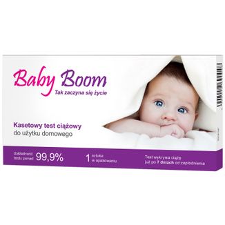 Baby Boom, kasetowy test ciążowy do użytku domowego, 1 sztuka - zdjęcie produktu