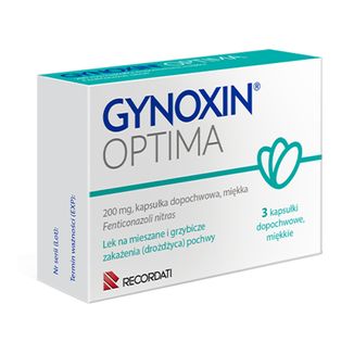 Gynoxin Optima 200 mg, 3 kapsułki dopochwowe miękkie - zdjęcie produktu